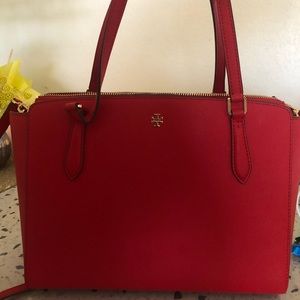 Tory Burch Emerson Shoulder Bag Red